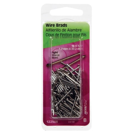 Homecare Products 0.9 x 18 in. Bright Steel Finish Nail HO3302889